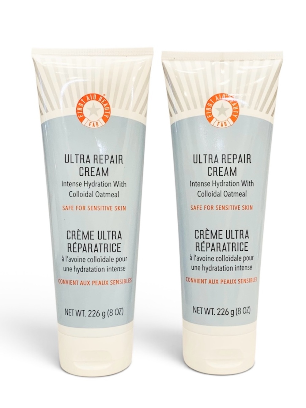 2x First Aid Beauty Ultra Repair Cream Intense Hydration Colloidal Oatmeal 8 oz